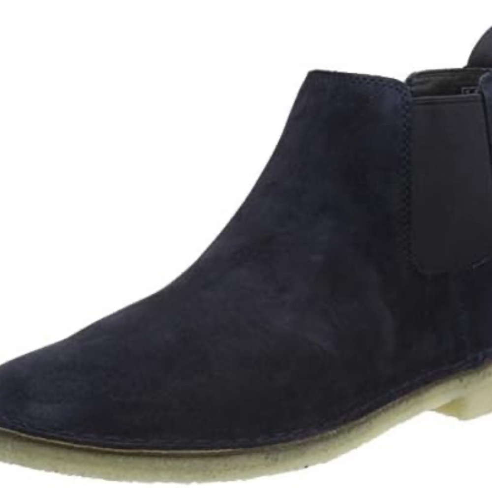 Clarks Men’s Chelsea Boots Blue Navy Suede